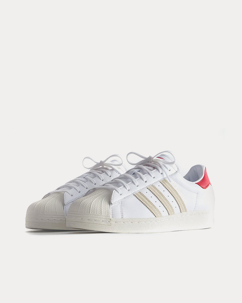 Adidas x Kith Kith for TaylorMade Superstar White / Red Low Top Sneakers - 2