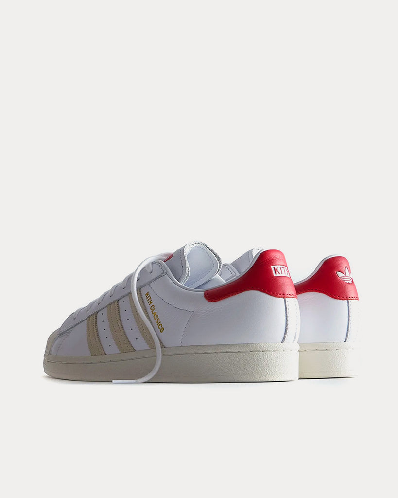 Adidas x Kith Kith for TaylorMade Superstar White / Red Low Top