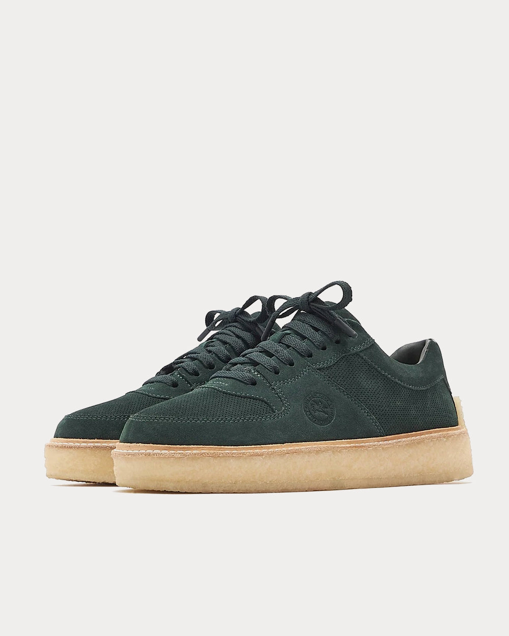 Clarks x Kith Lockhill Suede Dark Teal Low Top Sneakers - 2