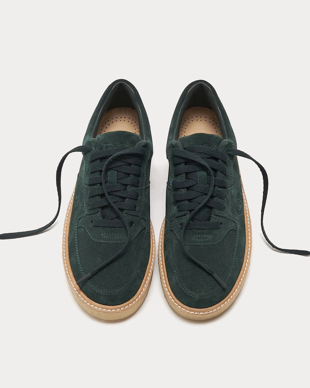 Clarks x Kith Lockhill Suede Dark Teal Low Top Sneakers - 3