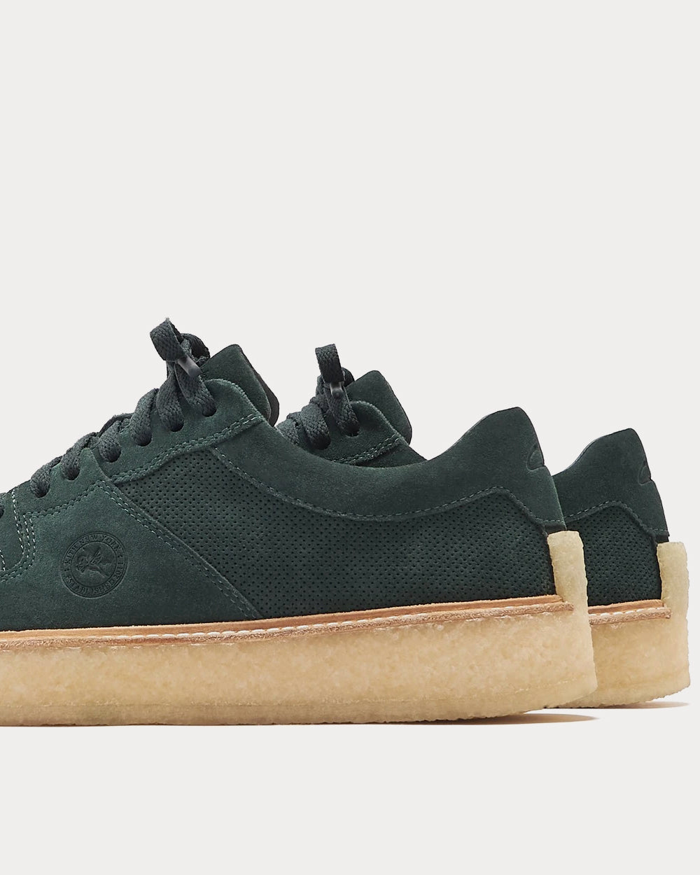 Clarks x Kith Lockhill Suede Dark Teal Low Top Sneakers - 5