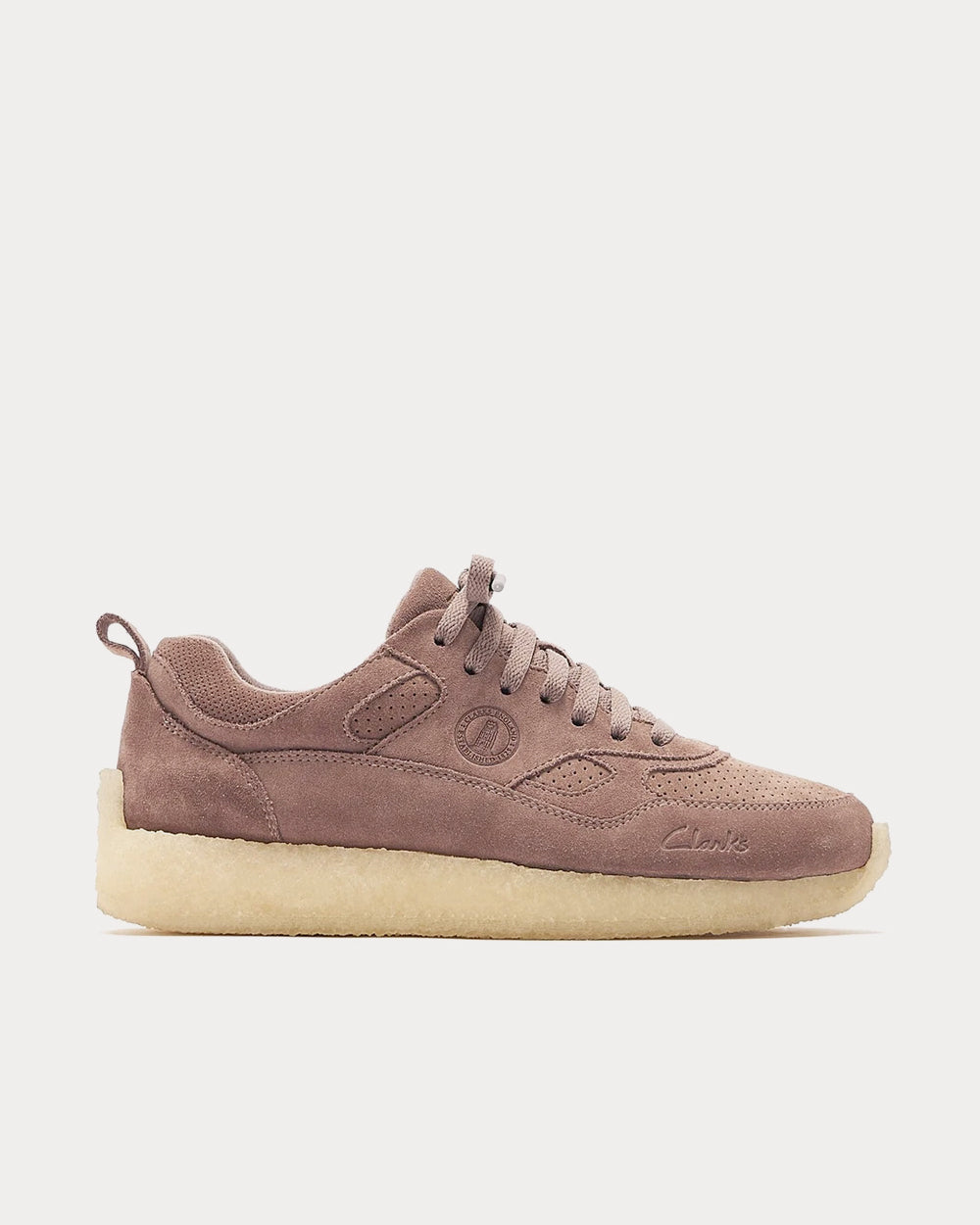 Clarks x Kith Lockhill Suede Mauve Low Top Sneakers - 1