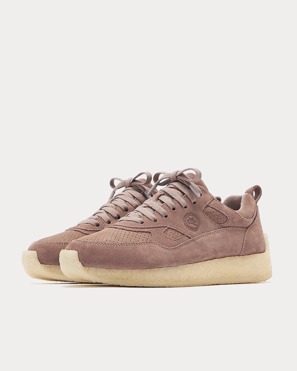 Clarks x Kith Lockhill Suede Mauve Low Top Sneakers - 2