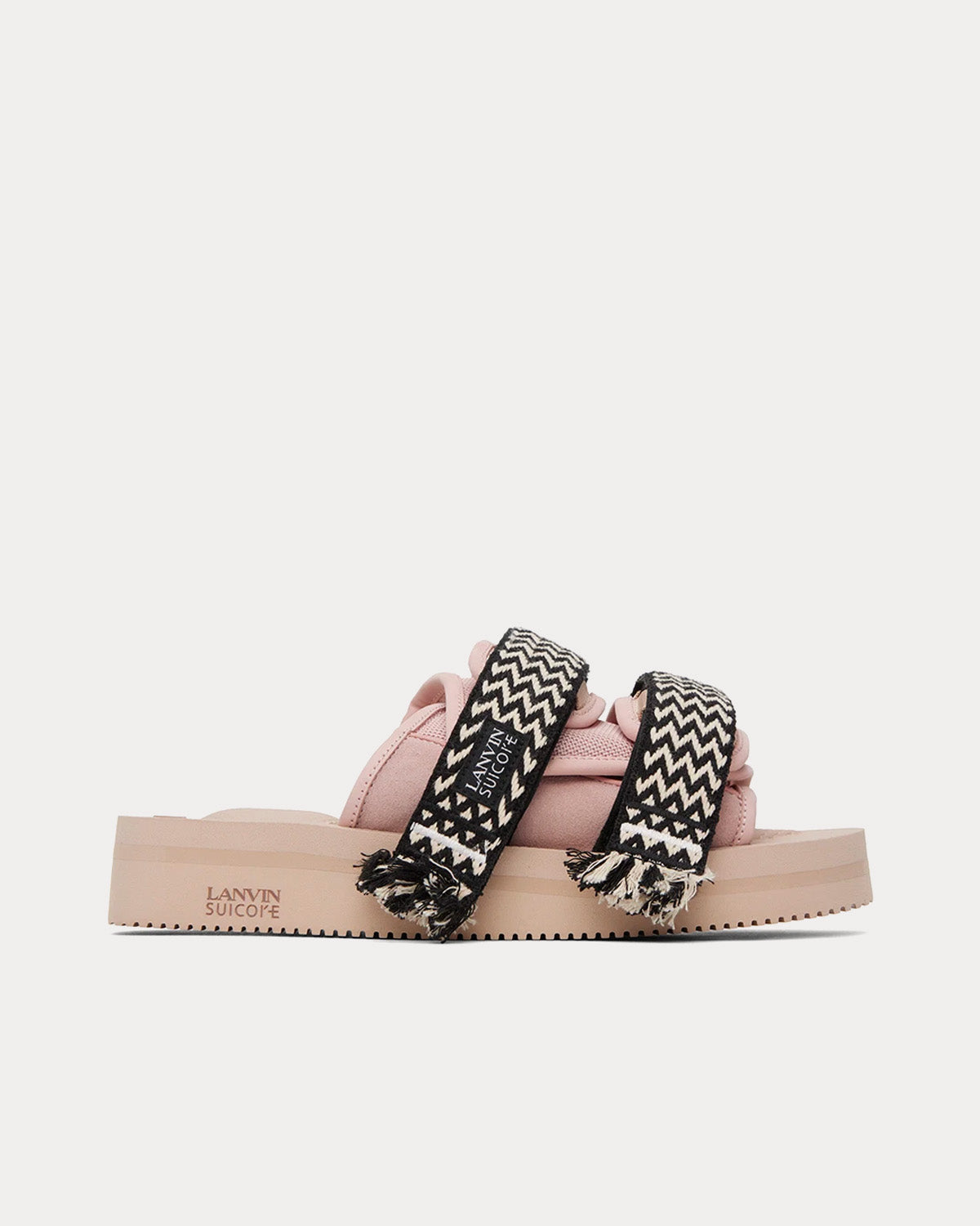 Lanvin x Suicoke Pale Pink Nubuck Sandals - 1