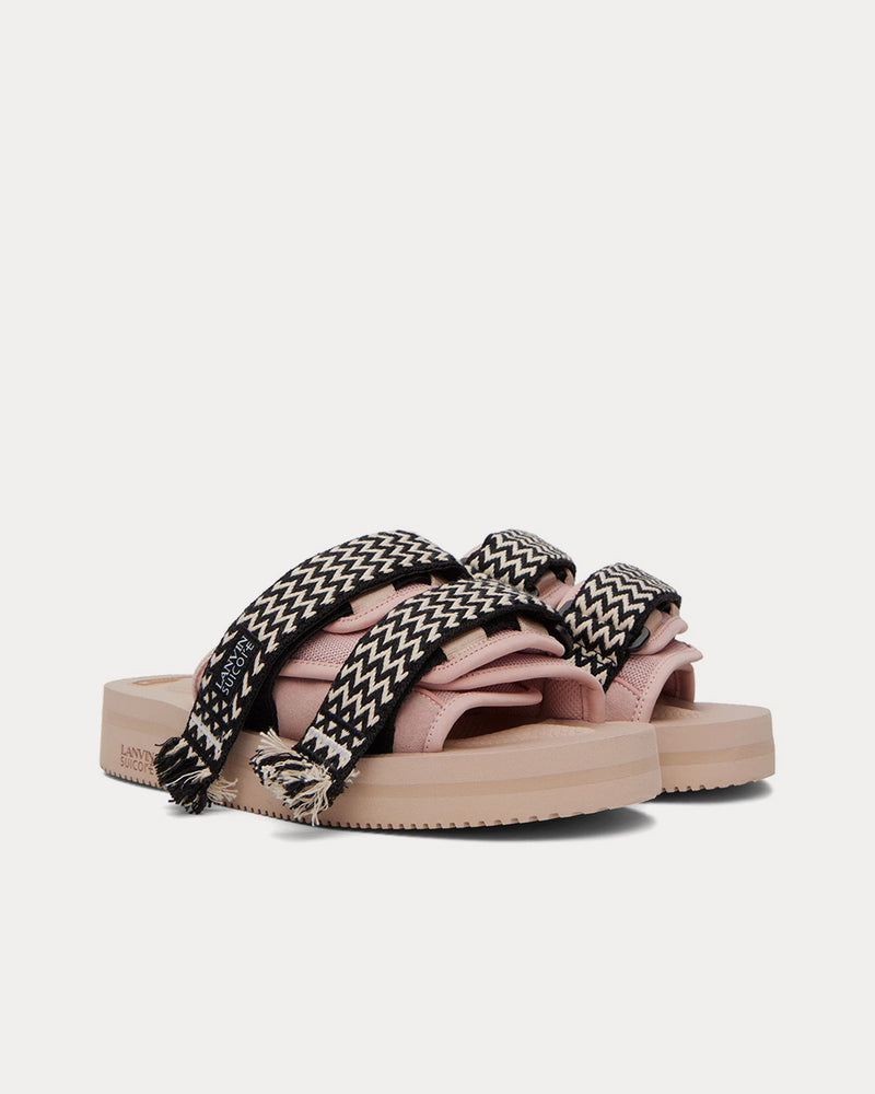 Lanvin x Suicoke Pale Pink Nubuck Sandals - 2