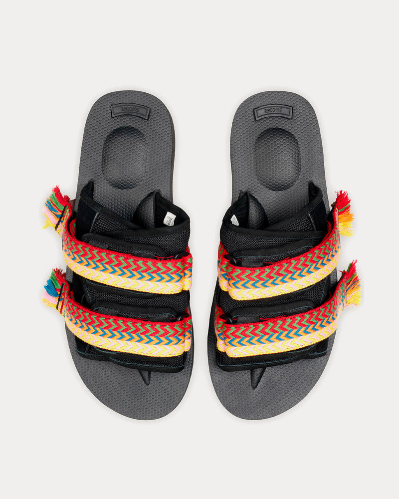 Lanvin x Suicoke Black Nubuck Sandals - 2