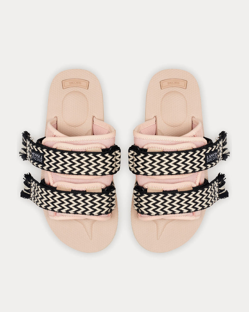 Lanvin x Suicoke Pale Pink Nubuck Sandals - 2