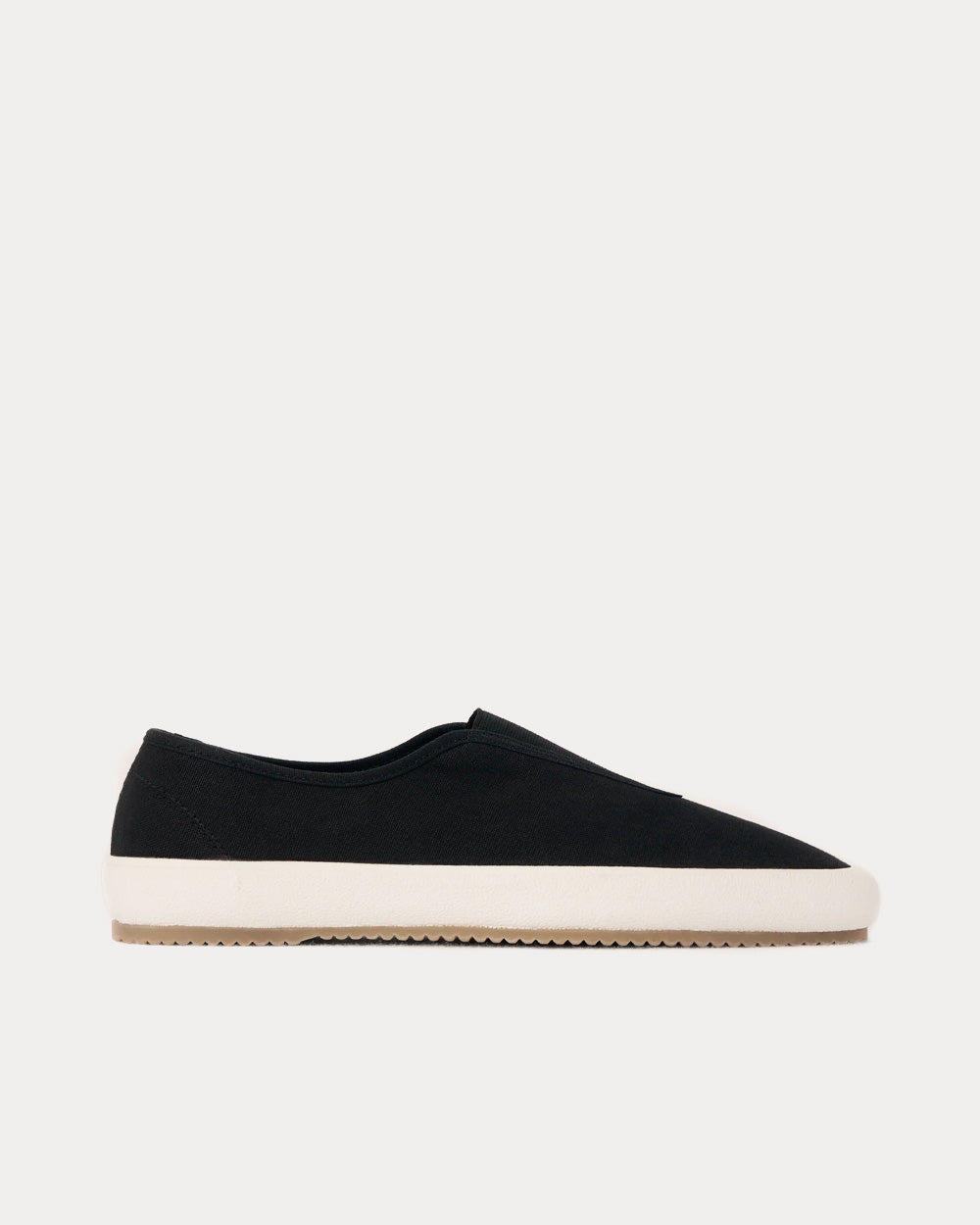 Black canvas store slip on sneakers