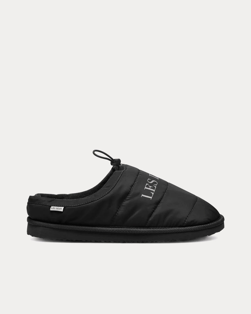 Les Deux Trey Padded Black Slip Ons - 1