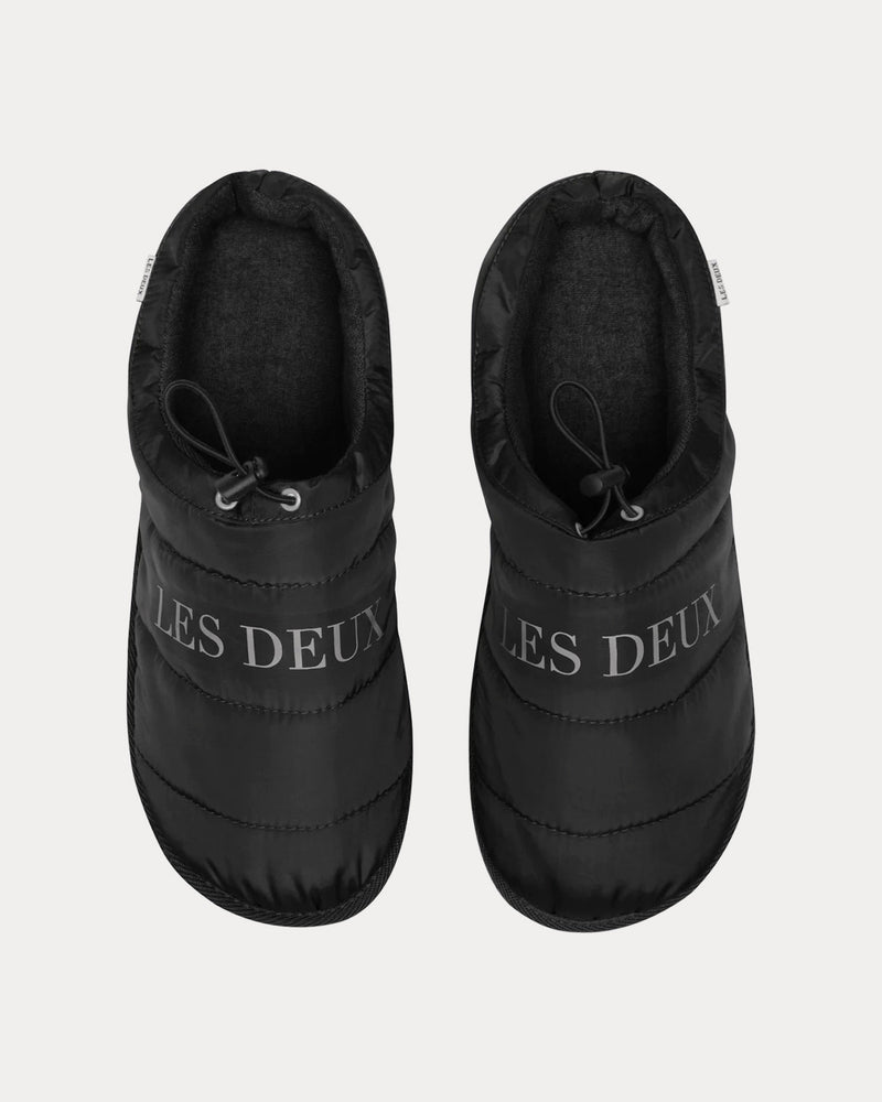 Les Deux Trey Padded Black Slip Ons - 2