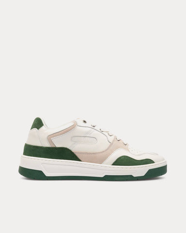 Les Deux Will Basketball Ivory / Vineyard Green Low Top Sneakers