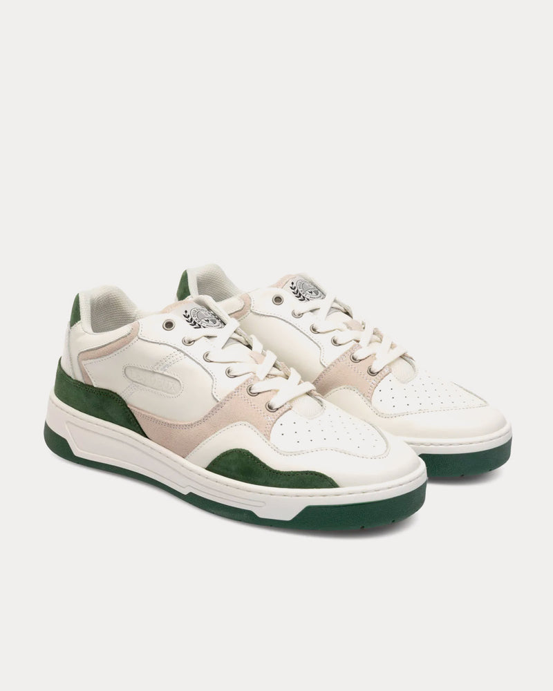 Les Deux Will Basketball Ivory / Vineyard Green Low Top Sneakers - 3