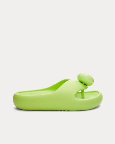 Loewe x Paula's Ibiza Bubble Thong Slide Light Foam Rubber Lime Slip Ons