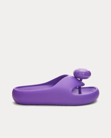 Loewe x Paula's Ibiza Bubble Thong Slide Light Foam Rubber Purple Slip Ons