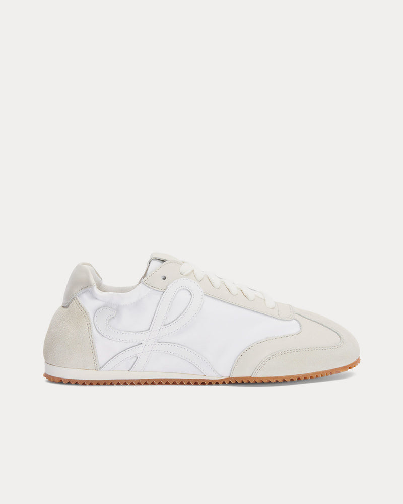 Loewe Ballet Runner in Nylon & Calfskin White / Off-White Low Top Sneakers - 1