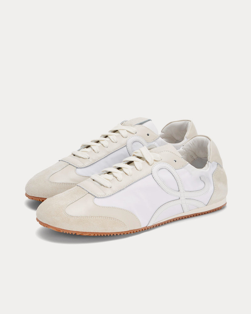 Loewe Ballet Runner in Nylon & Calfskin White / Off-White Low Top Sneakers - 3