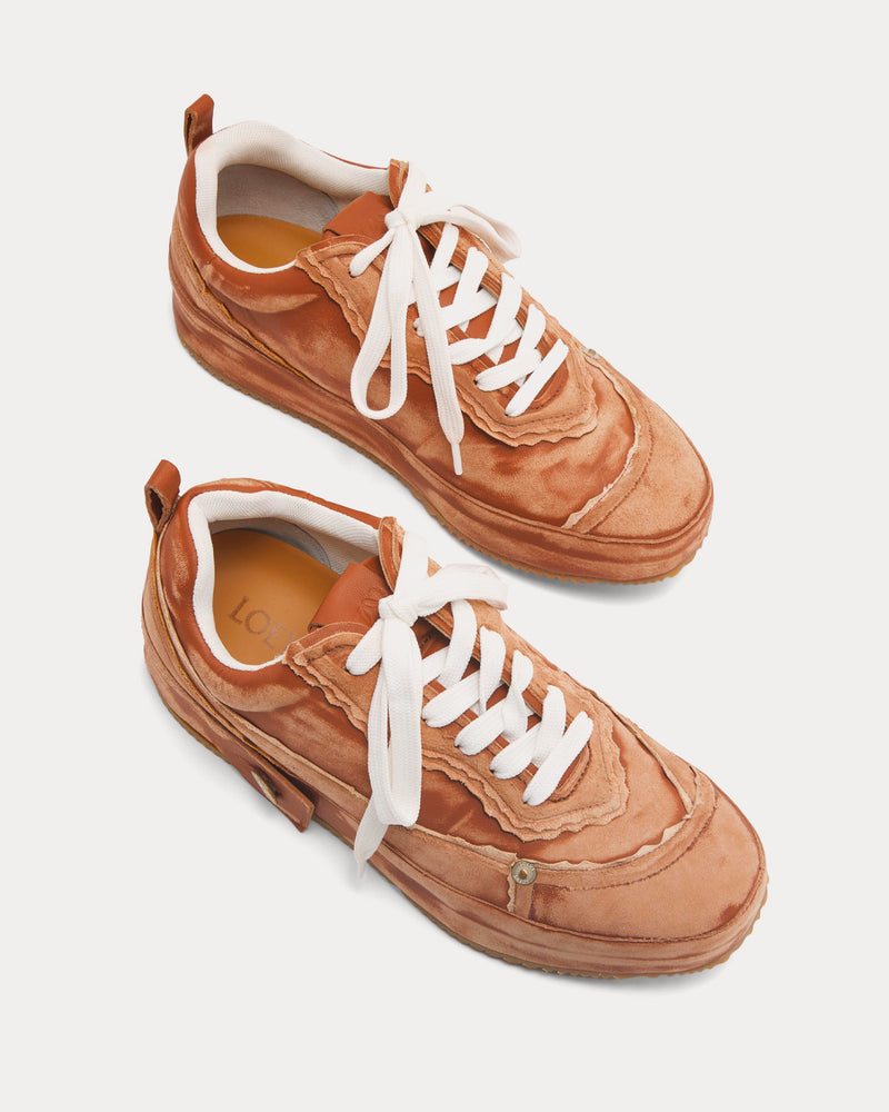 Loewe Deconstructed Calfskin Tan Low Top Sneakers - 2