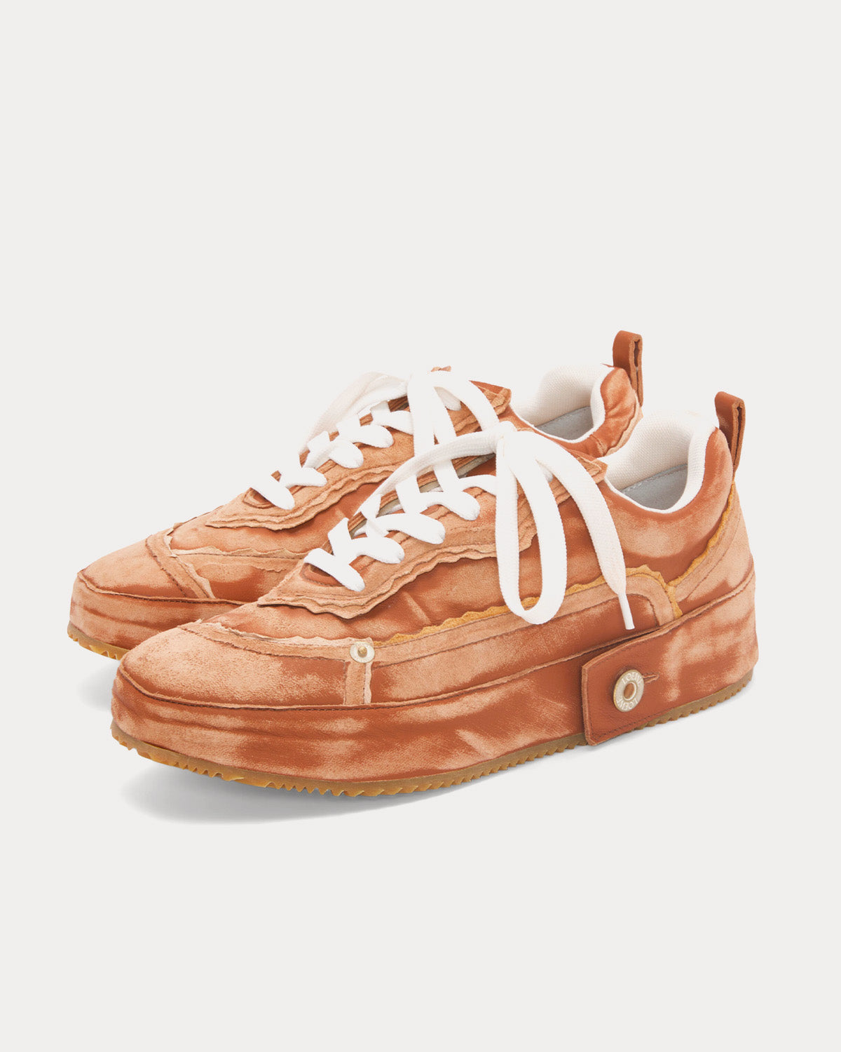 Loewe Deconstructed Calfskin Tan Low Top Sneakers - 3