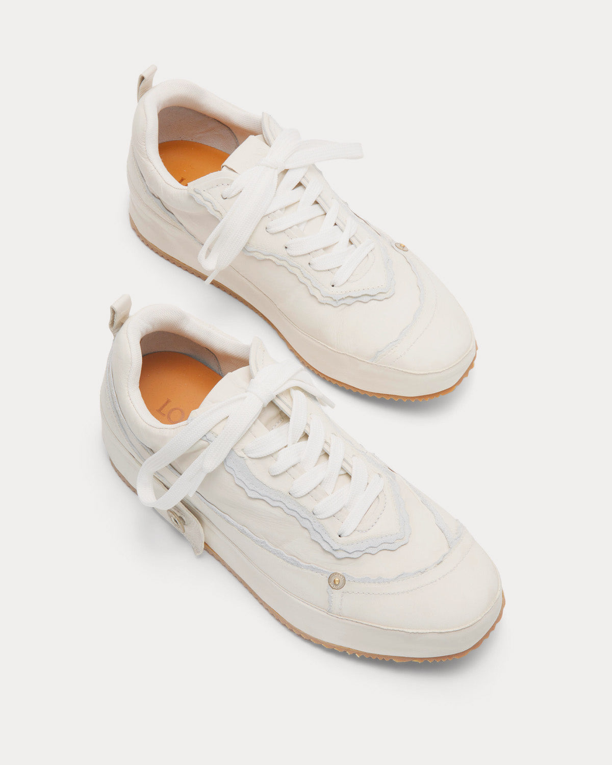 Loewe Deconstructed Calfskin White Low Top Sneakers - 2