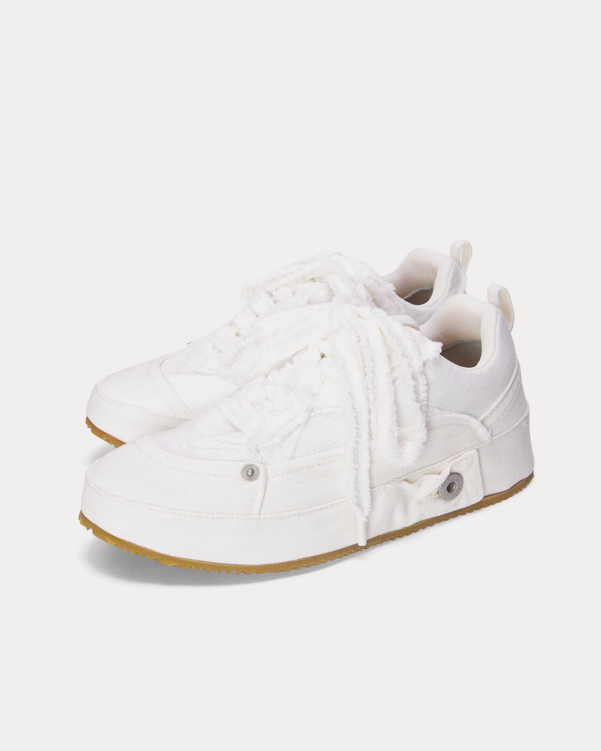 Loewe Deconstructed Sneaker in Denim Soft White Low Top Sneakers - 3