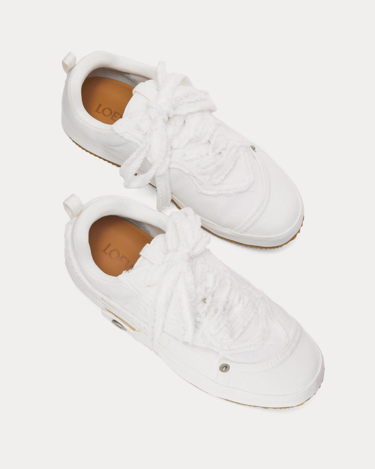 Loewe Deconstructed Sneaker in Denim Soft White Low Top Sneakers - 2