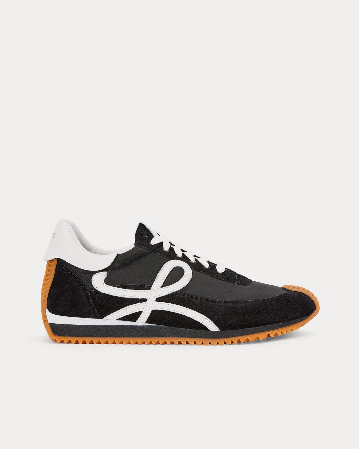 Loewe Flow Runner in Nylon & Suede Black / White Low Top Sneakers - 1