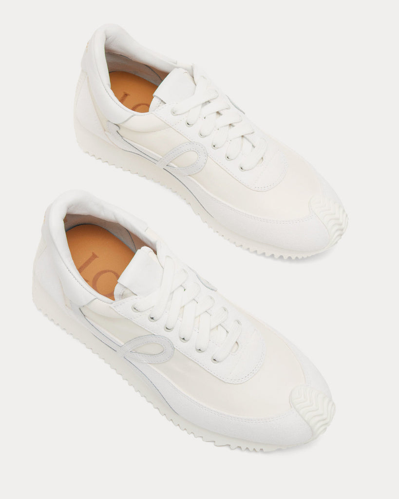 Loewe Flow Runner in Calfskin White Low Top Sneakers Sneak in Peace