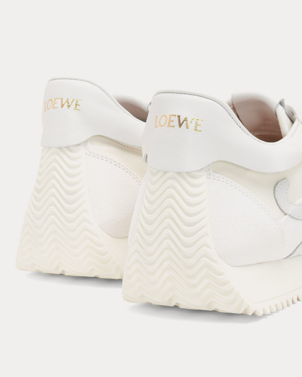 Loewe Flow Runner in Calfskin White Low Top Sneakers - 3