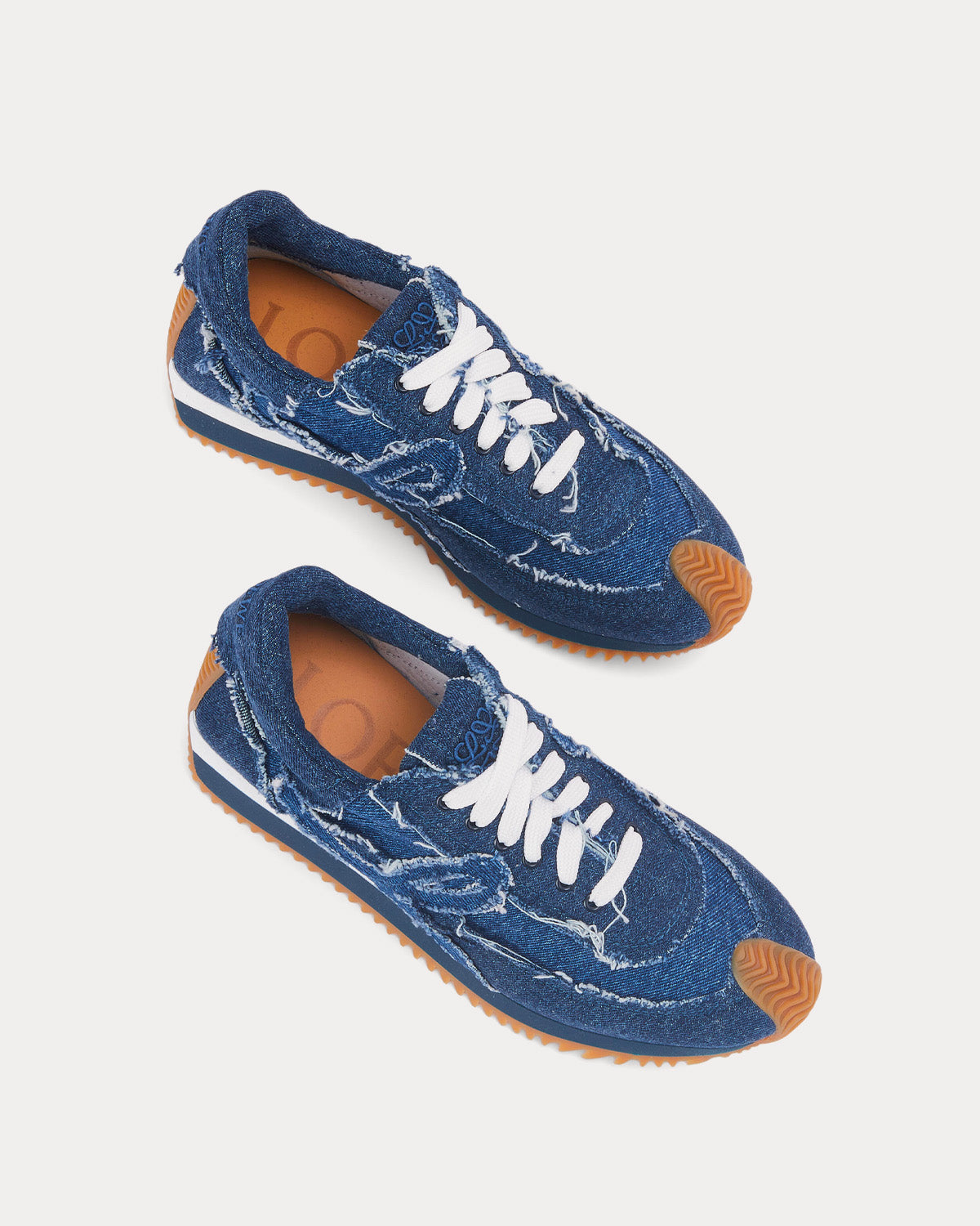 Loewe Flow Runner Denim Blue / Dark Denim Blue Low Top Sneakers - 2