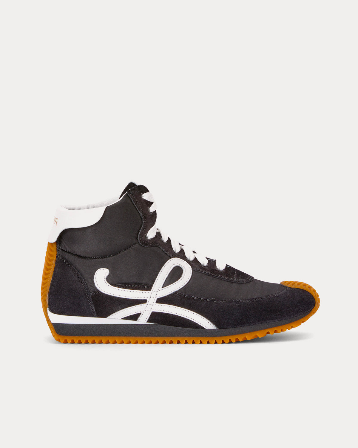 Loewe Runner Nylon & Suede Black High Top Sneakers - 1