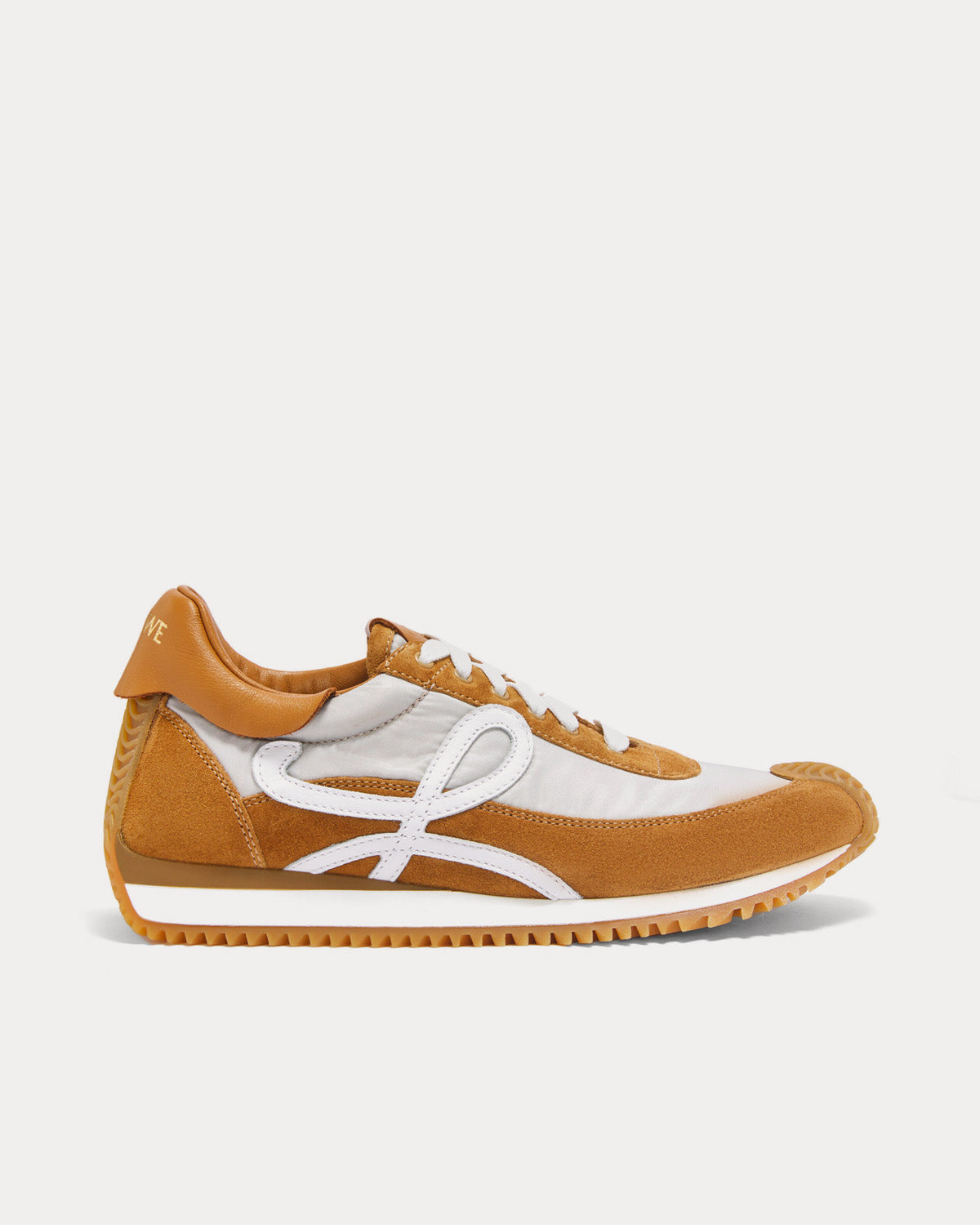 Loewe Flow Runner in Nylon & Suede Tan / Grey Low Top Sneakers - 1