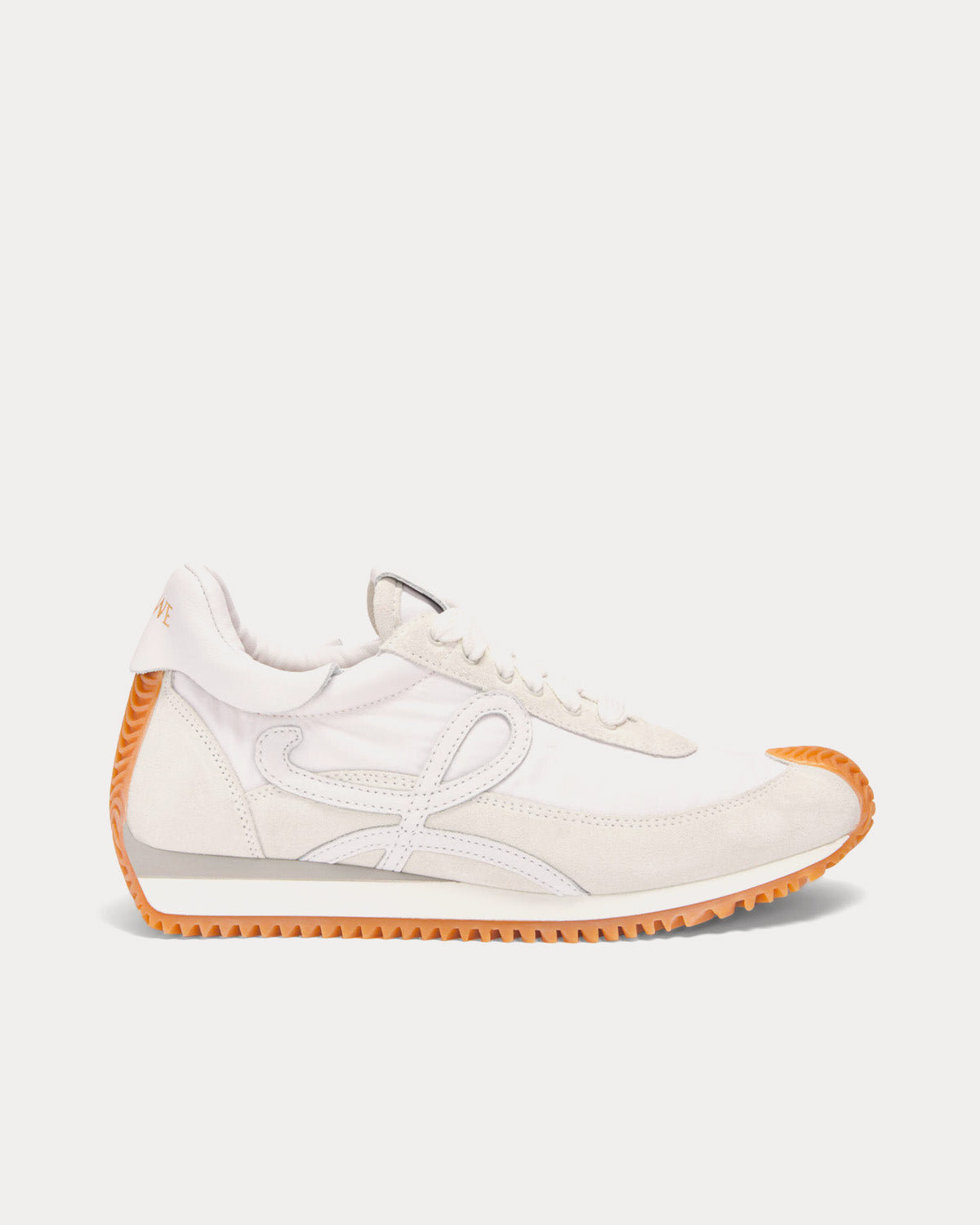 Loewe Flow Runner in Suede & Nylon White Low Top Sneakers - 1