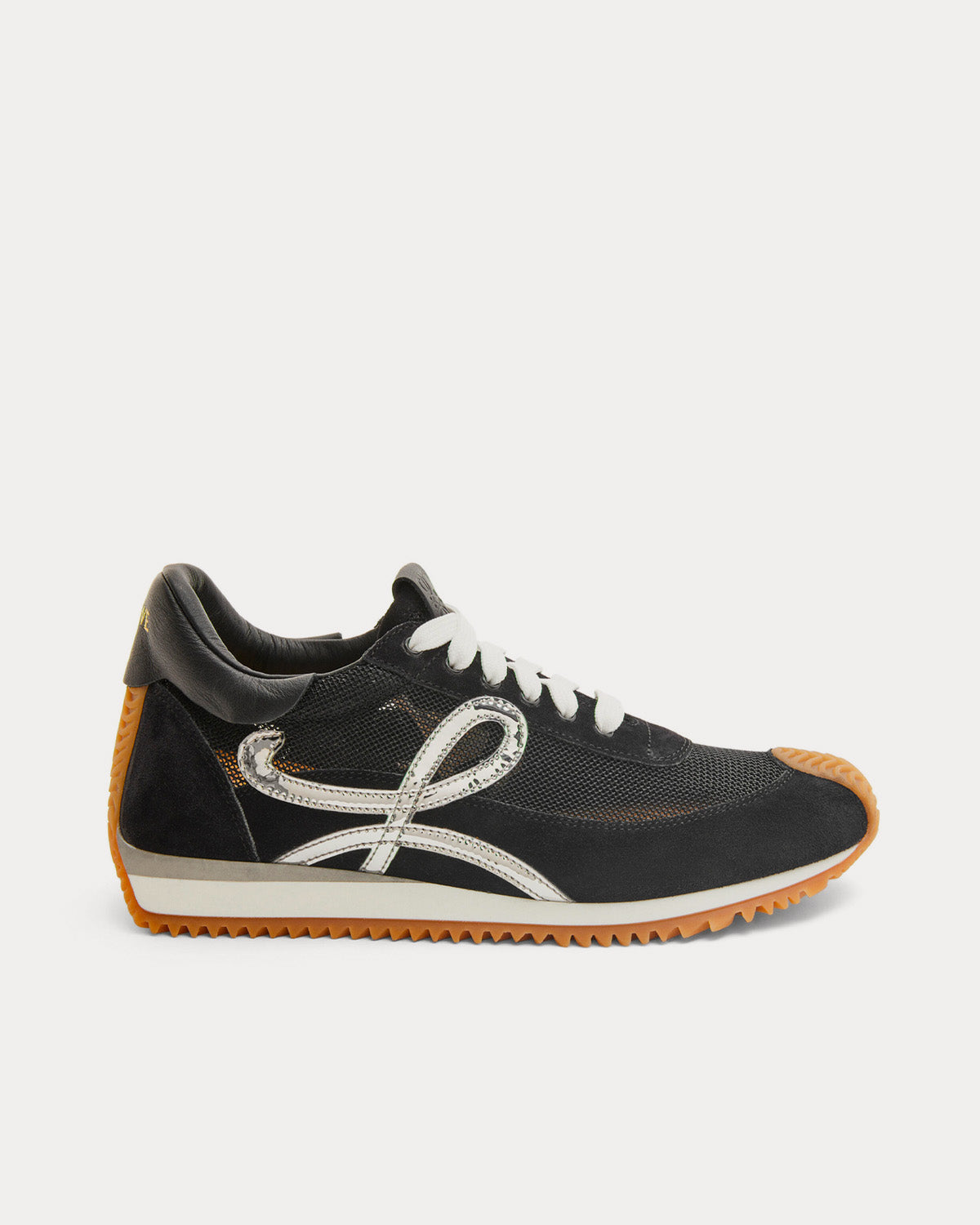 Loewe Flow runner in tTechnical Mesh & Suede Black / Silver Low Top Sneakers - 1