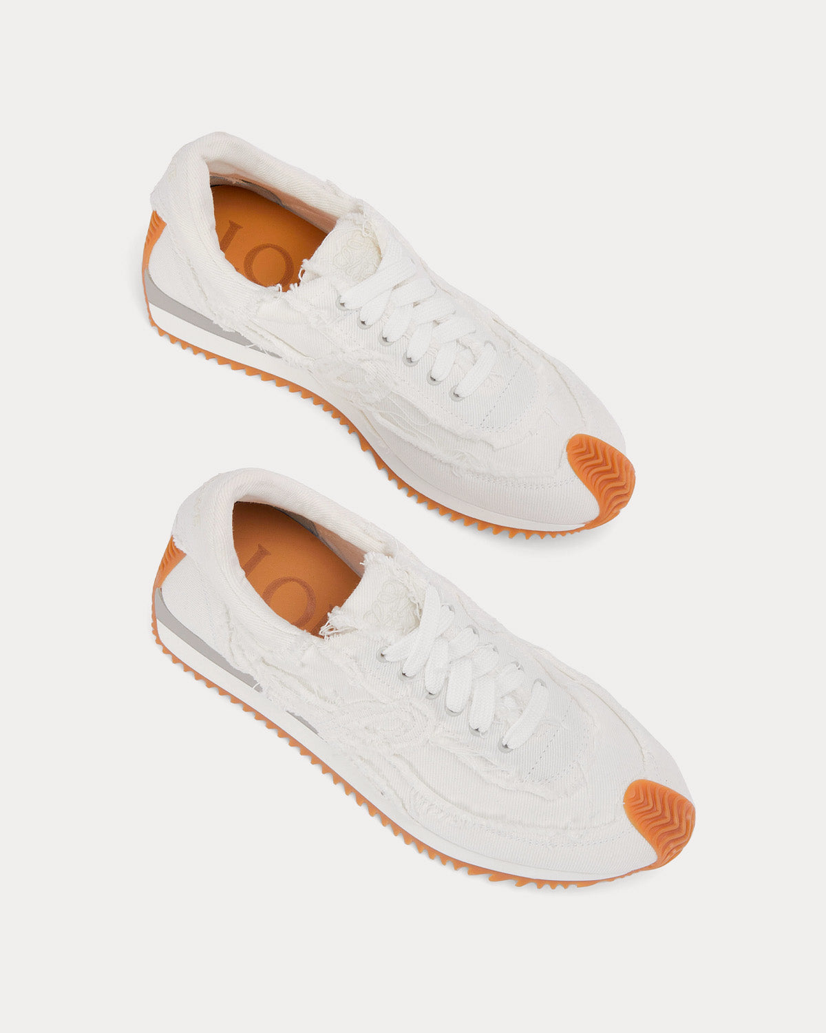 Loewe Flow Runner in Denim White Low Top Sneakers - 2