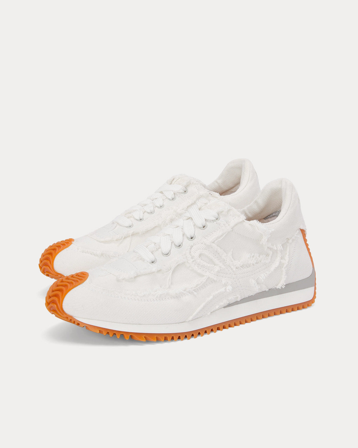 Loewe Flow Runner in Denim White Low Top Sneakers - 3