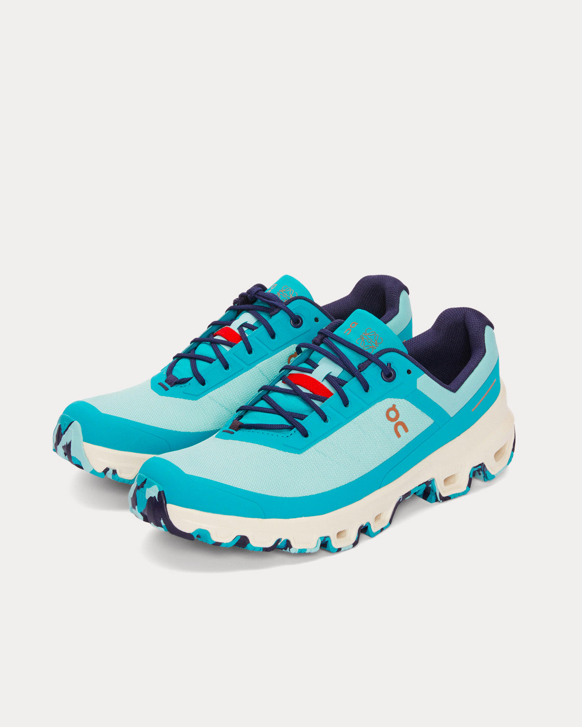 On Running x Loewe Cloudventure Polyester Pale Turquoise Running Shoes - 2