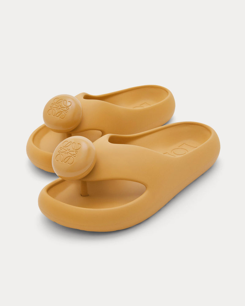 Loewe x Paula's Ibiza Bubble Thong Slide Light Foam Rubber Medium Concealer Slip Ons - 2