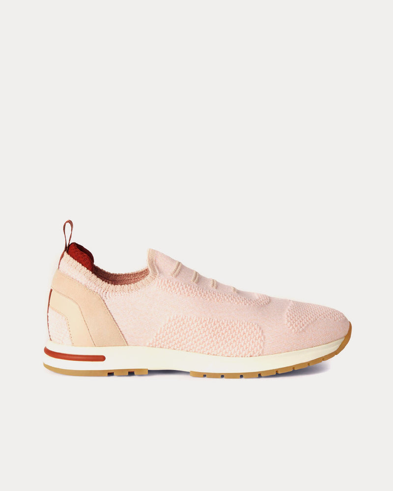 Loro Piana 360 LP Flexy Virgin Wool Chintz Rose Slip On Sneakers - 1