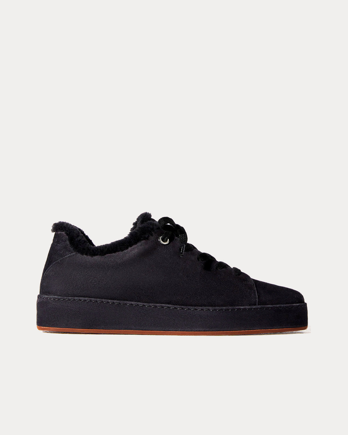 Loro Piana Winter Nuages Suede Goatskin Caviar Low Top Sneakers - 1