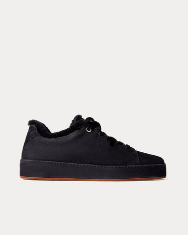 Loro Piana Winter Nuages Suede Goatskin Caviar Low Top Sneakers