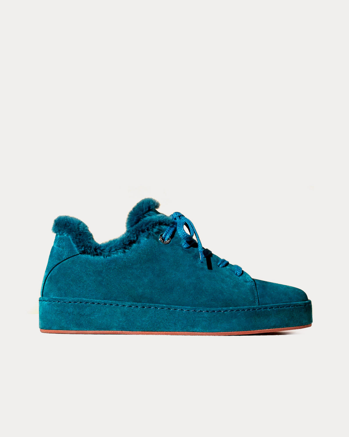 Loro Piana Winter Nuages Suede Goatskin Fir Low Top Sneakers - 1