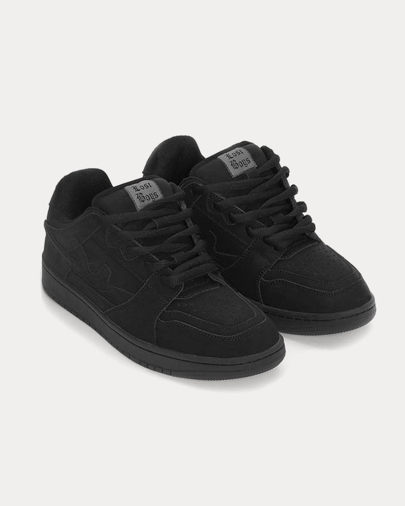 Lost Boys Midnights Black Low Top Sneakers - 3