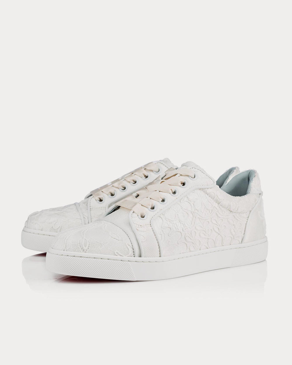 Christian Louboutin Viera Orlato Off White Low Top Sneakers - 2