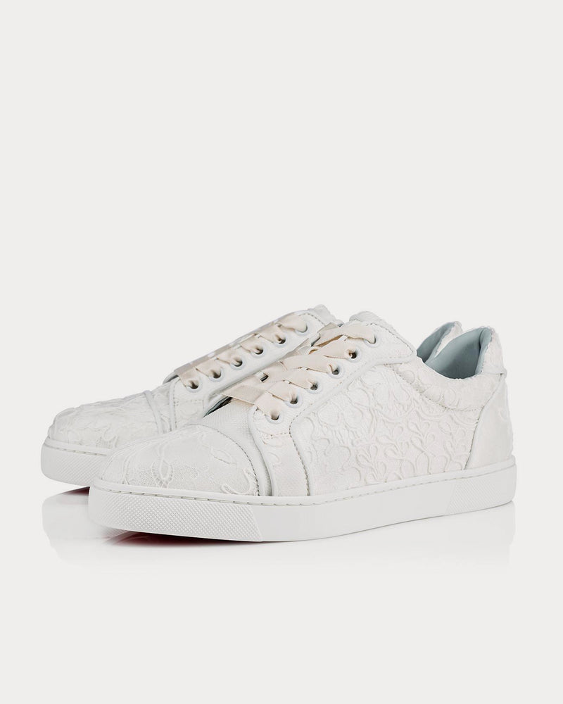 Christian Louboutin Viera Orlato Off White Low Top Sneakers - 2