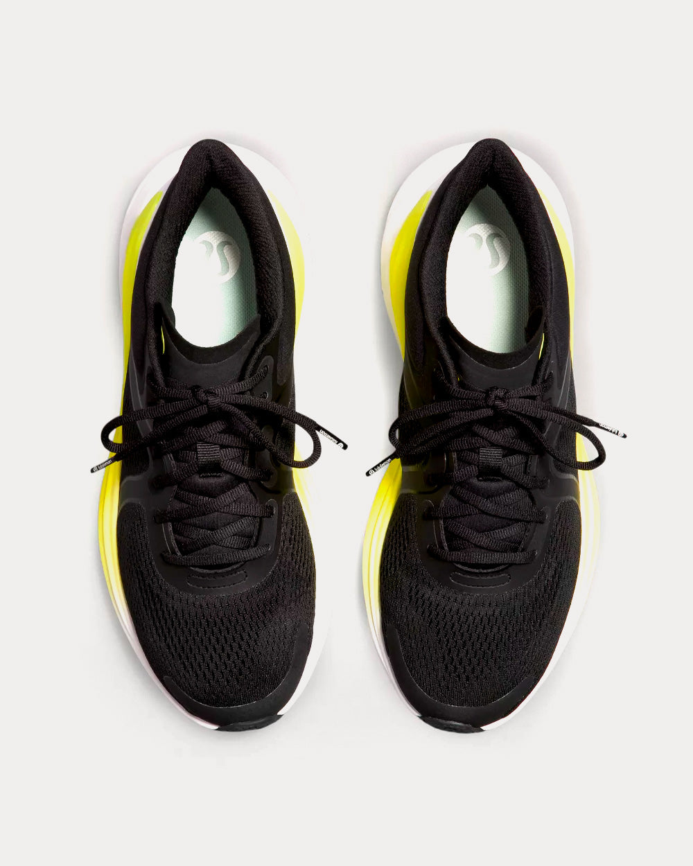 Lululemon Blissfeel Black / Electric Lemon / White Running Shoes - 2