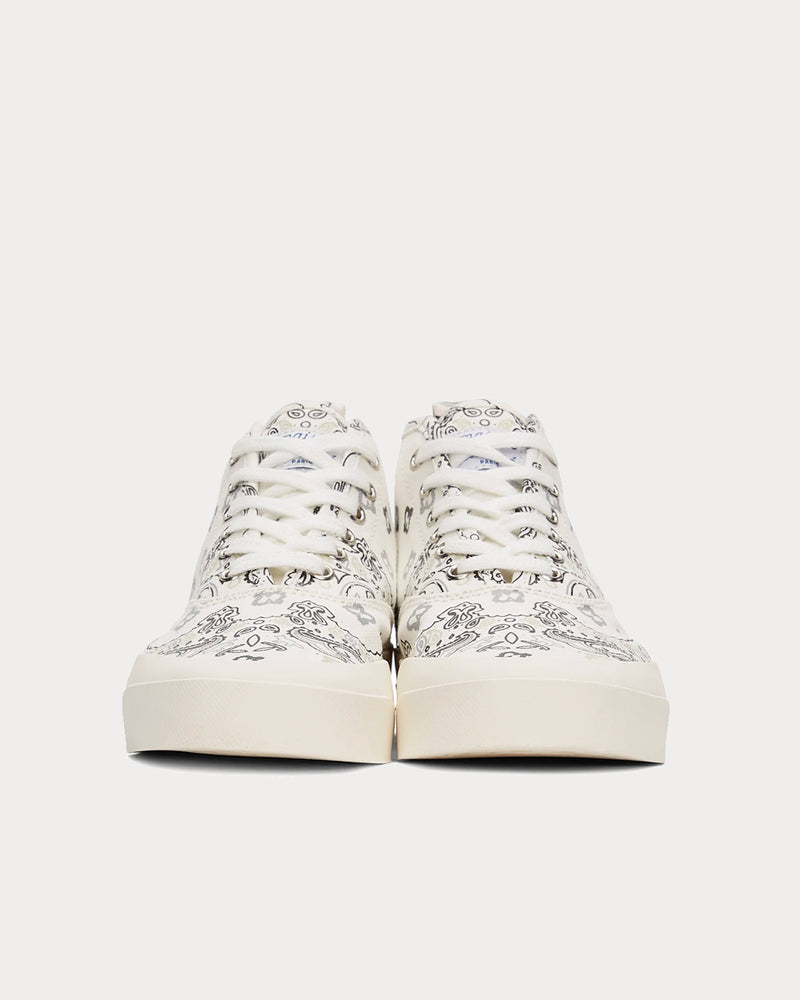 Maison Kitsuné Bandana Print White High Top Sneakers - 2