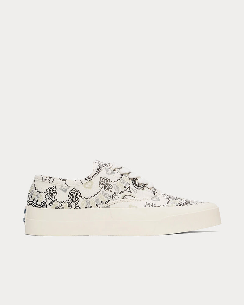 Maison Kitsuné Bandana Print White Low Top Sneakers - 1