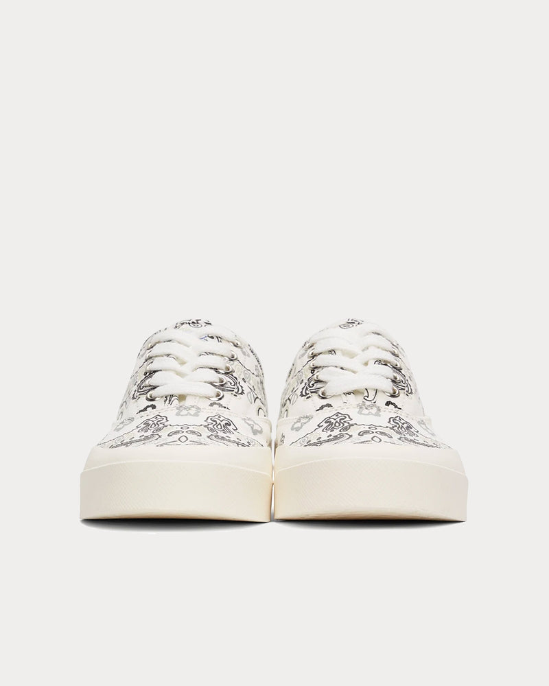 Maison Kitsuné Bandana Print White Low Top Sneakers - 2