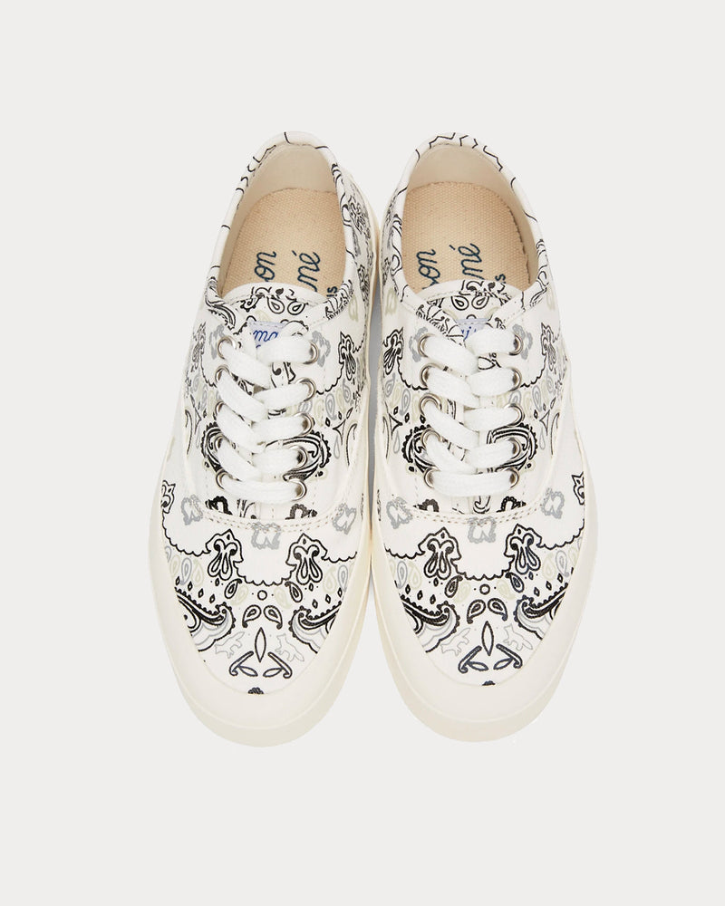 Maison Kitsuné Bandana Print White Low Top Sneakers - 3