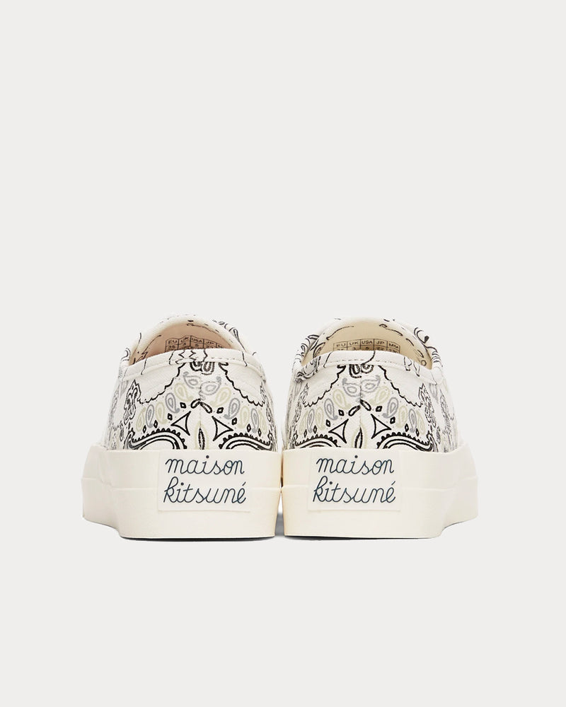 Maison Kitsuné Bandana Print White Low Top Sneakers - 4